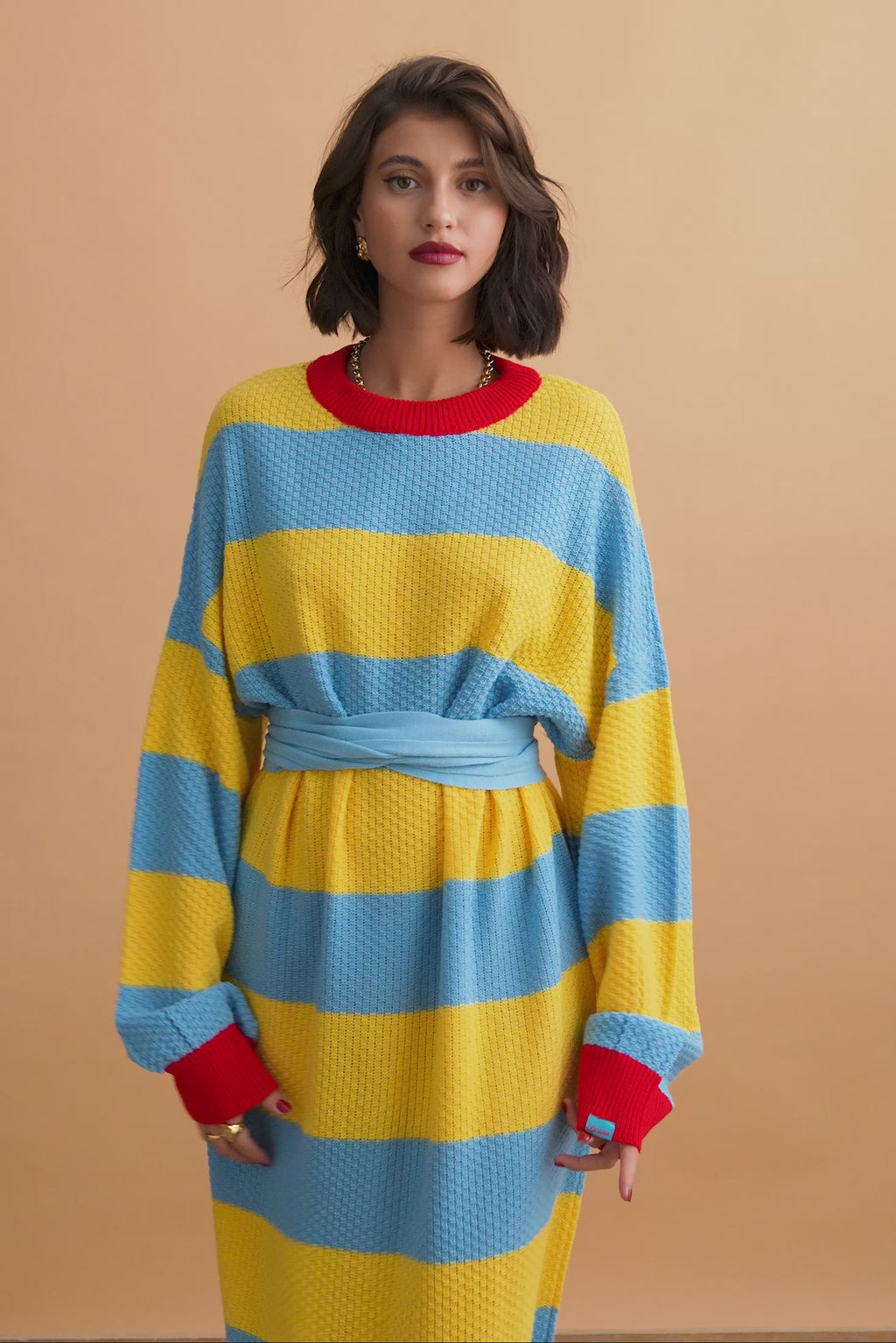 karavan clothing fashion well i did fall winter 24 25 isabella knitted dress ciel lemon