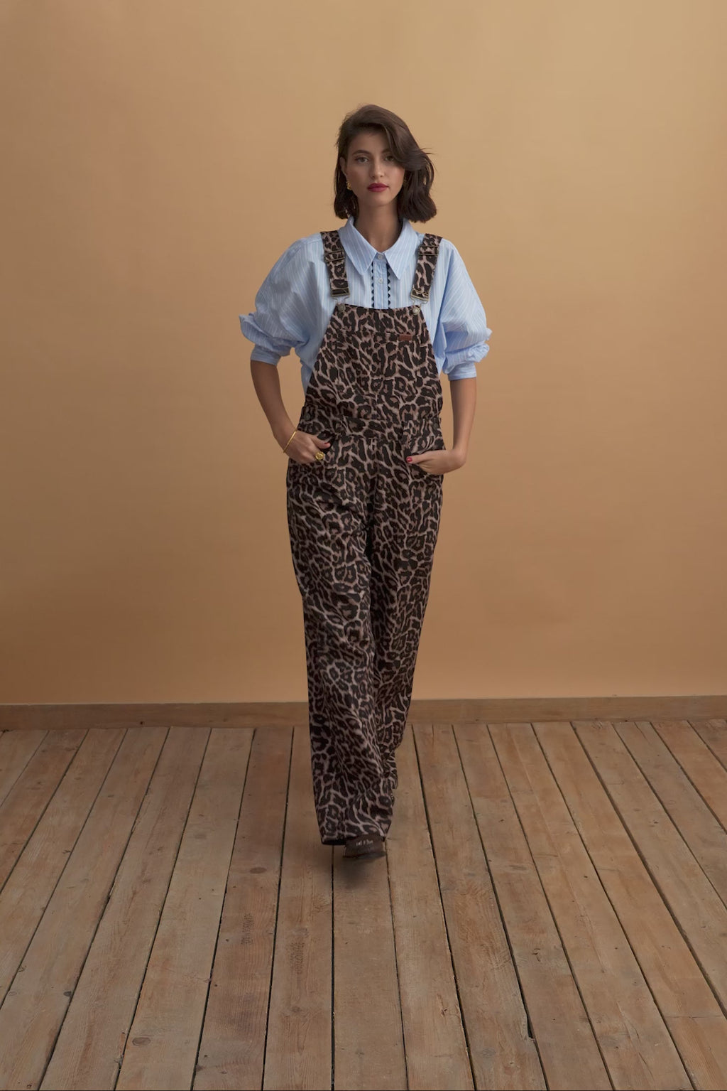 karavan clothing fashion well i did fall winter 24 25 arden dungarees leopard