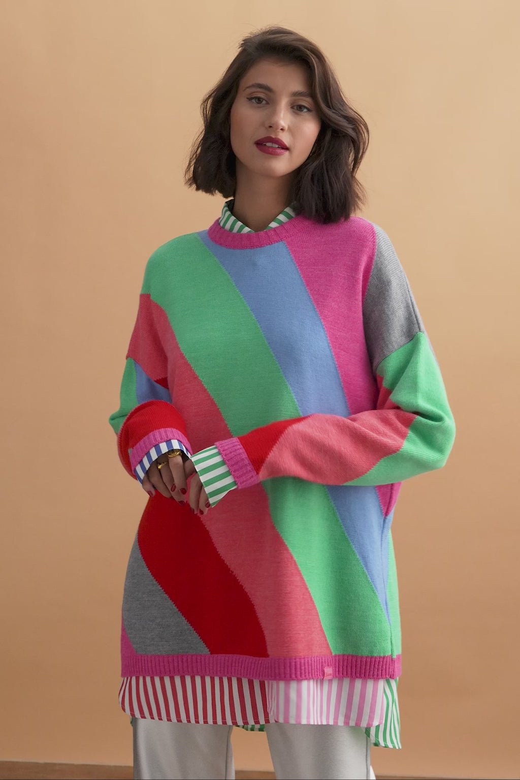 karavan clothing fashion KRVN well i did fall winter 24 25 christmas edition londyn pullover multicolor