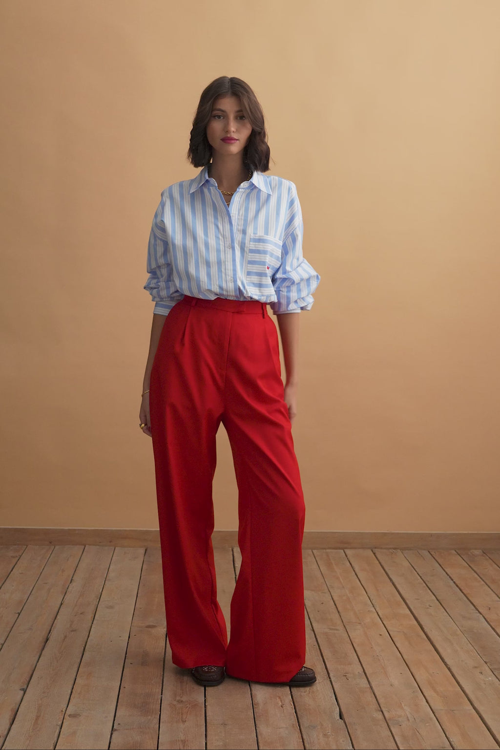 karavan clothing fashion well i did fall winter 24 25 dee trousers red