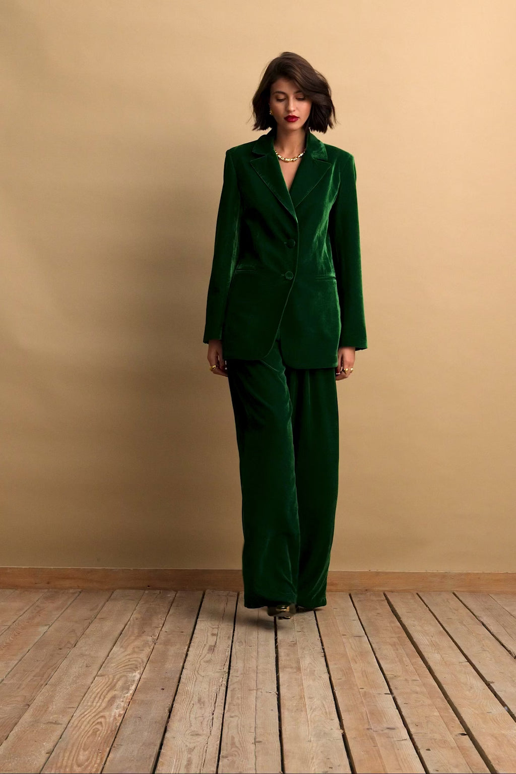 karavan clothing fashion KRVN well i did fall winter 24 25 christmas edition lauren trousers green