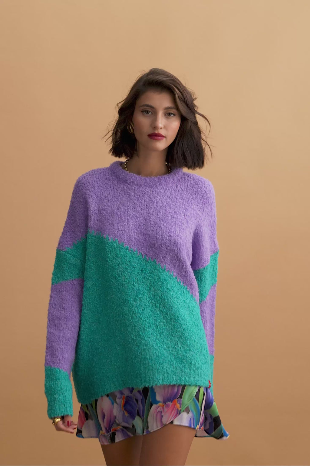 karavan clothing fashion well i did fall winter 24 25 phoebe sweater purpe 