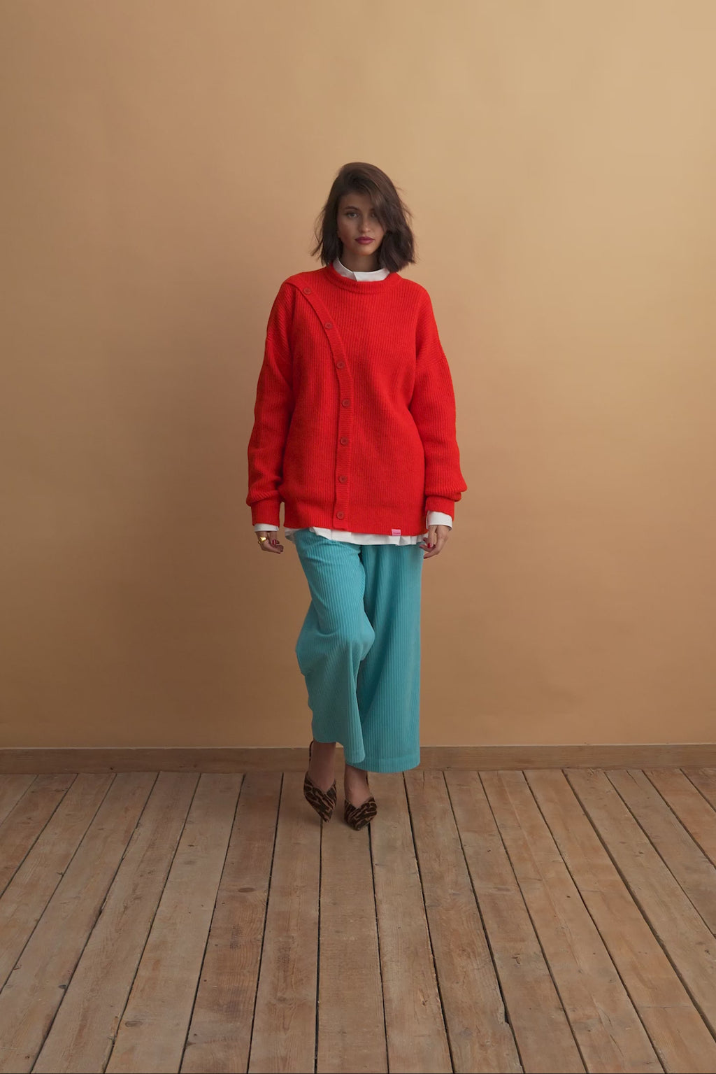 karavan clothing fashion well i did fall winter 24 25 orla trousers turquoise