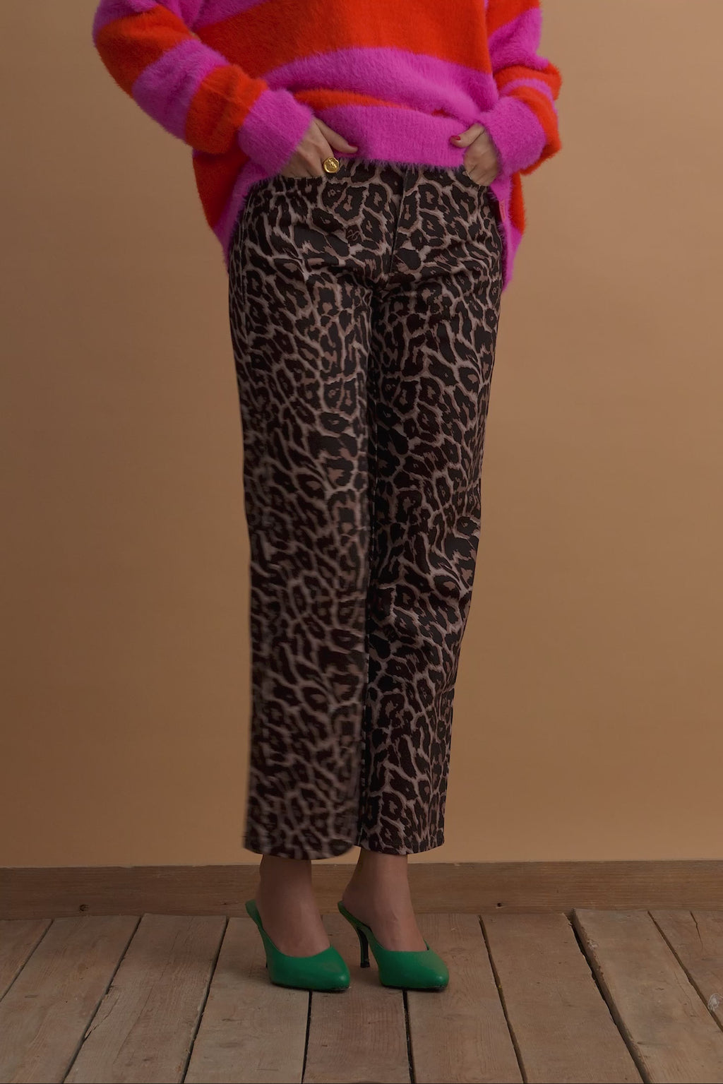 karavan clothing fashion well i did fall winter 24 25 arabella trousers leopard