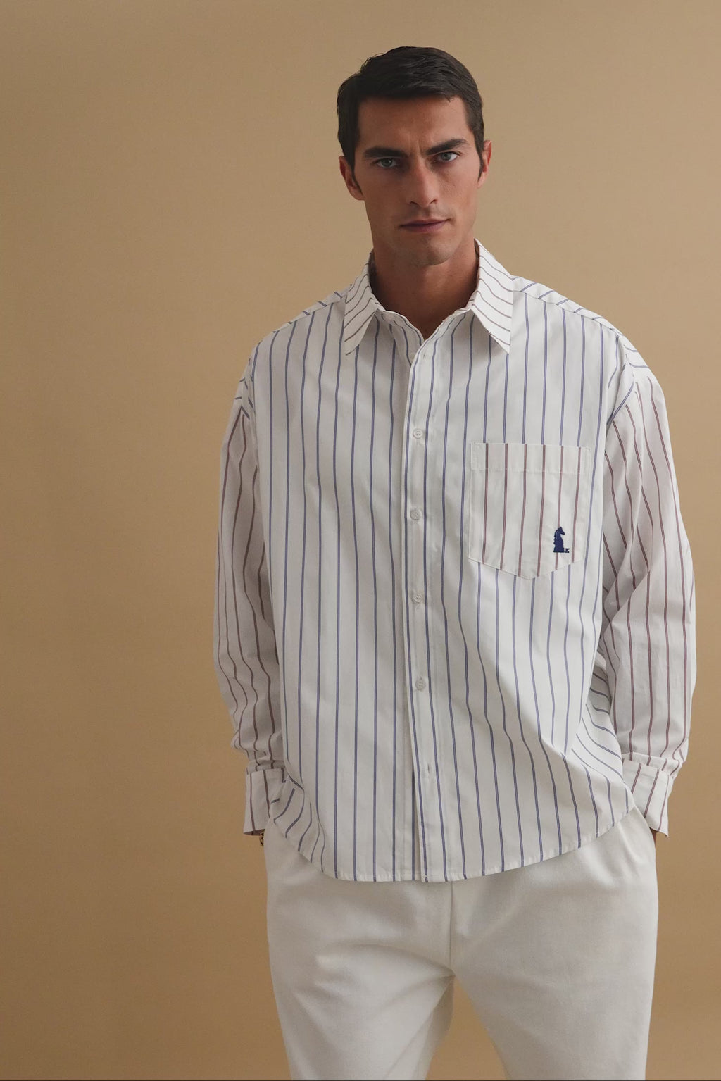 karavan clothing well i did fall winter 24 25 men collection kyle shirt blue stripes