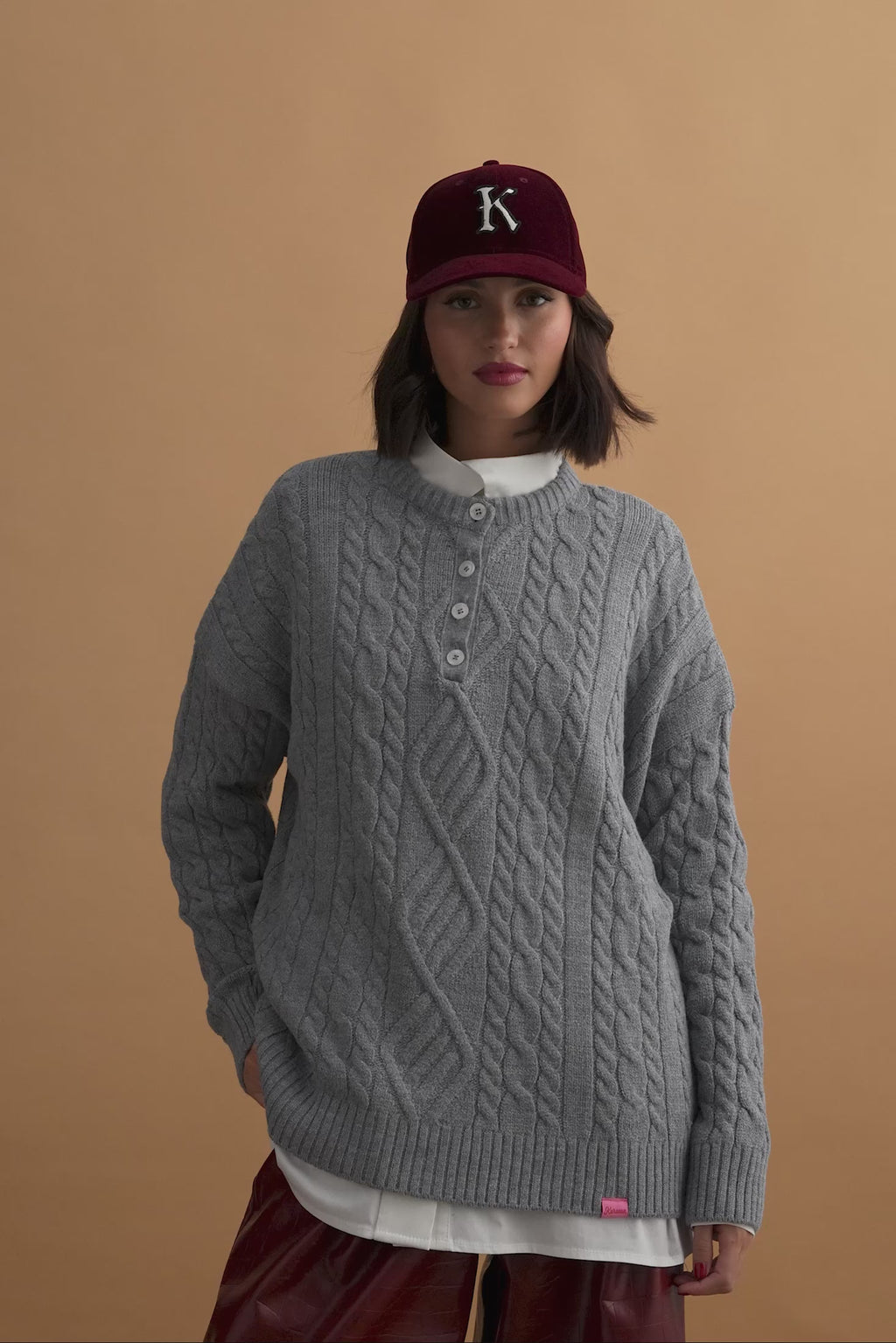 karavan clothing fashion KRVN well i did fall winter 24 25 christmas edition eloise pullover grey