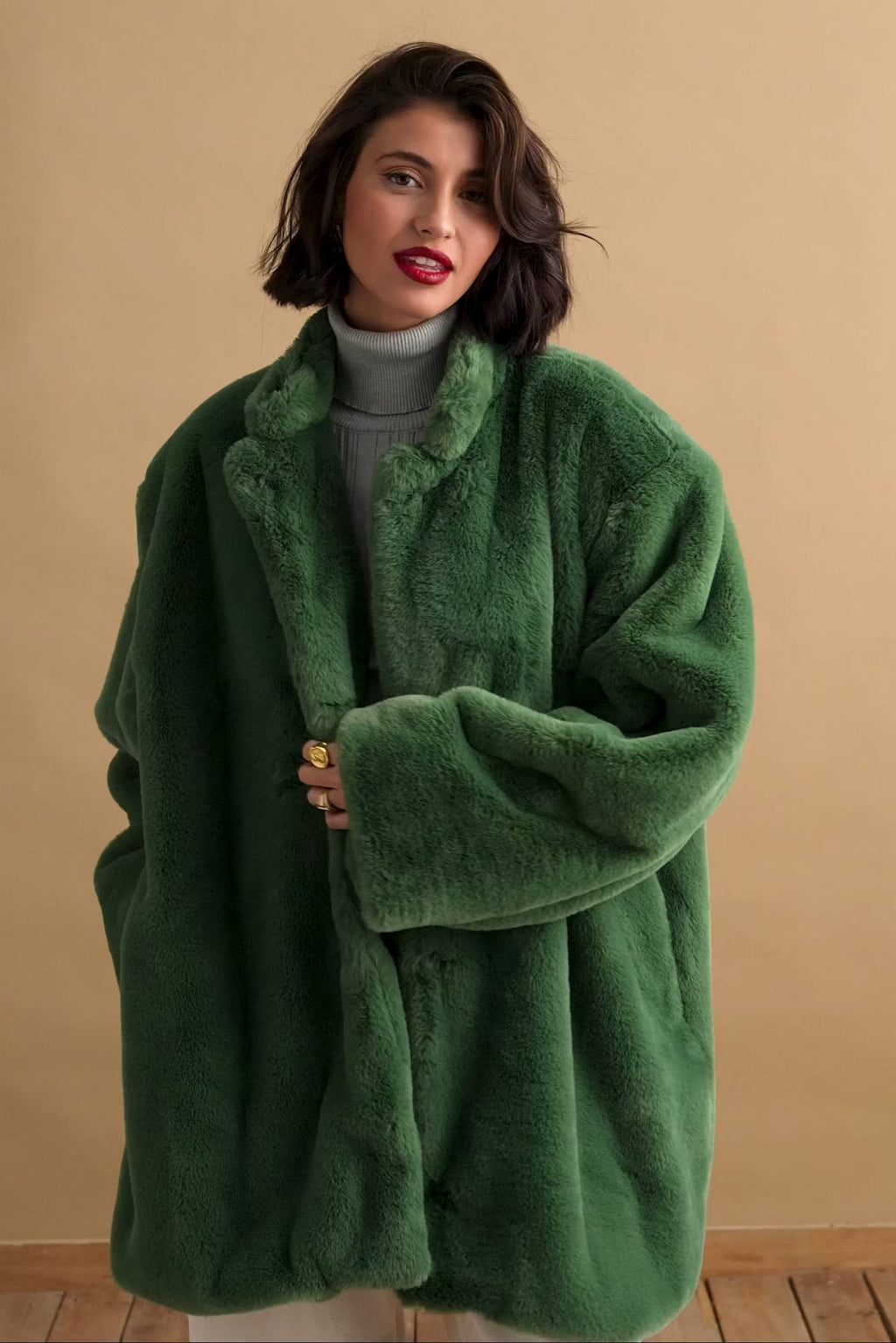 karavan clothing fashion KRVN well i did fall winter 24 25 donatella coat green