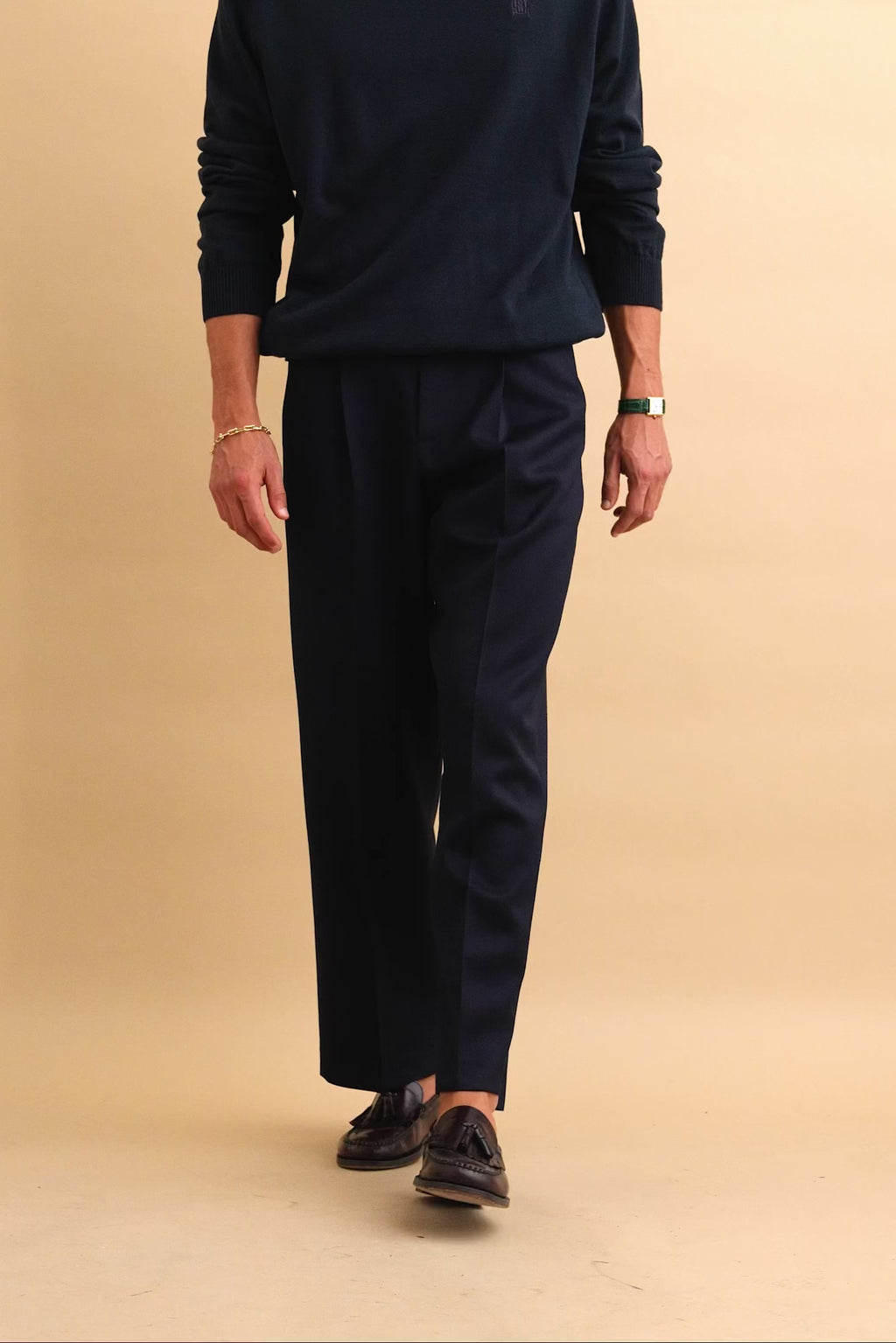 karavan clothing well i did fall winter 24 25 men collection damian trousers blue