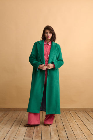 karavan clothing fashion well i did fall winter 24 25 bruna coat green