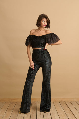 karavan clothing fashion KRVN well i did fall winter 24 25 christmas edition romina trousers black