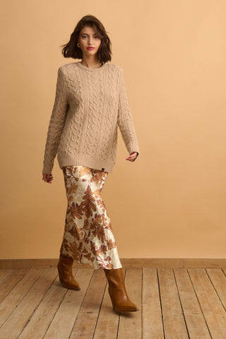 karavan clothing fashion KRVN well i did fall winter 24 25 christmas edition brooke pullover camel