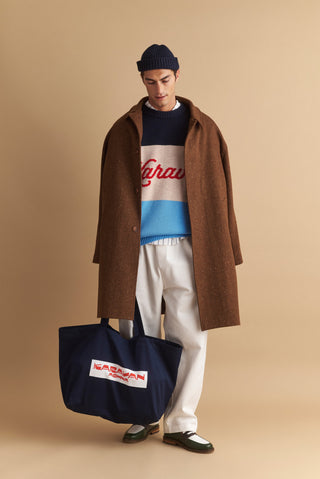 karavan clothing well i did fall winter 24 25 men collection ricardo pullover logo