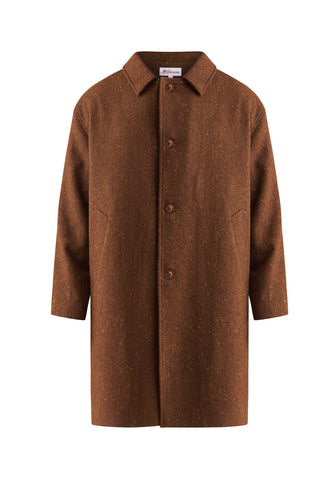 karavan clothing well i did fall winter 24 25 men collection lamine coat brown