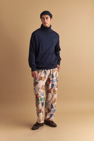 karavan clothing well i did fall winter 24 25 men collection rui trousers roses pattern