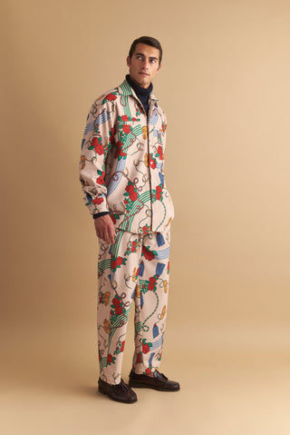 karavan clothing well i did fall winter 24 25 men collection rui trousers roses pattern