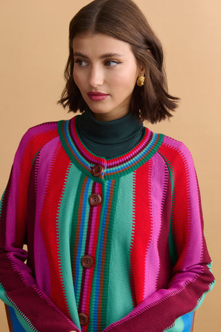 karavan clothing fashion well i did fall winter 24 25 sezilia cardigan multicolor