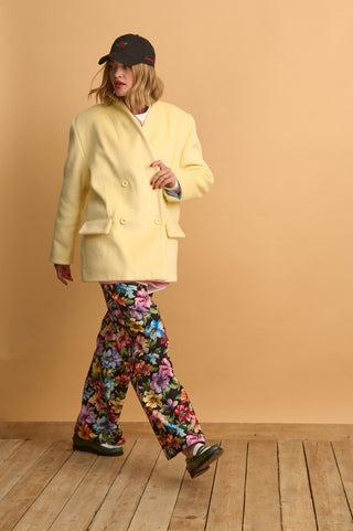 karavan clothing fashion well i did fall winter 24 25 lyra half coat lemon