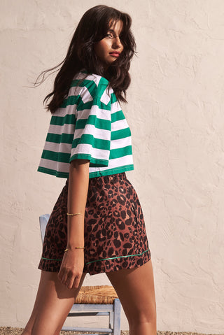 karavan clothing fashion spring summer 24 collection weekendwear anne shorts leopard