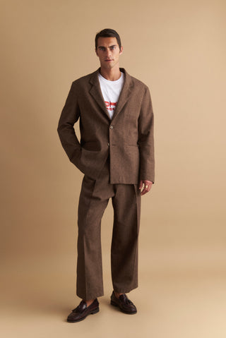 karavan clothing well i did fall winter 24 25 men collection danny blazer brown