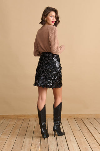 karavan clothing fashion KRVN well i did fall winter 24 25 christmas edition valentina skirt black