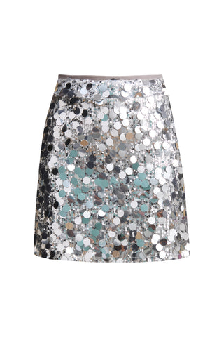 karavan clothing fashion KRVN well i did fall winter 24 25 christmas edition valentina skirt silver