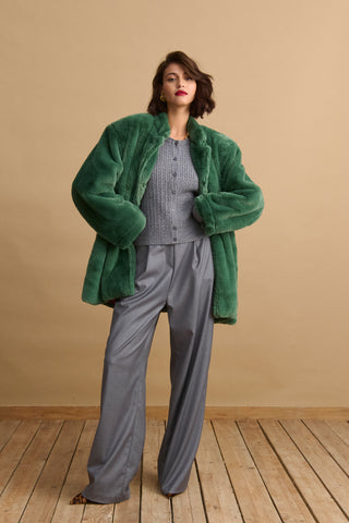 karavan clothing fashion KRVN well i did fall winter 24 25 donatella coat green